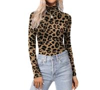 Zeagoo Rollkragenpullover Damen Langarm Dünne Rollkragenshirt Thermo Rolli | Rollkragen Langarmshirt｜Unterziehrolli für Winter/Herbst｜Turtleneck Shirt｜Geeignet für Freizeit/Alltag/Büro/Party｜XS-XXL