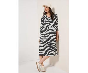 Zebra Print Baumwollkleid