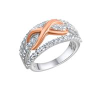 Zeeme - Ring 925/- Sterling Silber Zirkonia weiß Ringe 1 ct Damen