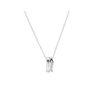 Zeeme Basic Anhänger mit Kette 925/- Sterling Silber rhodiniert Zirkonia Einheitsgröße