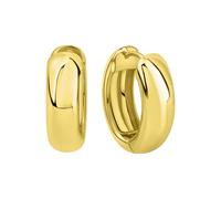 Zeeme Basic Damen Klappcreolen 925/- Sterling Silber 2,0cm Glänzend ohne gelb 341210032V