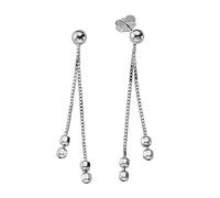 Zeeme Paar Ohrhänger »925/- Sterling Silber 4,4cm«, Rhodium beschichtet