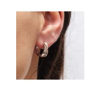 Creolen 925/- Sterling Silber Zirkonia weiß 1,6cm Glänzend ZEEme rosa 001 (Artikelnummer: 3W368/40X001)