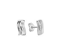 Zeeme Basic Ohrstecker 925/- Sterling Silber rhodiniert Zirkonia Einheitsgröße