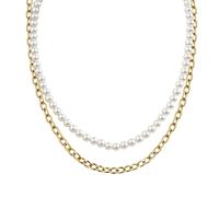 Zeeme Collier Edelstahl gelb vergoldet Damen