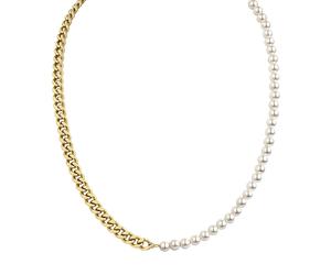 Zeeme Collier Edelstahl gelb vergoldet Damen