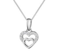 Zeeme for Kids Kinder Anhänger mit Kette 925/- Sterling Silber 36+2cm Glänzend Zirkonia weiß 500245647