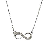 Collier 925/- Sterling Silber Zirkonia weiß 45cm Glänzend ZEEme weiß 001 (Artikelnummer: 3R202/20X001)