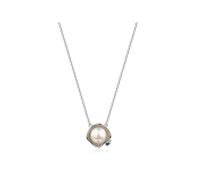 Zeeme Pearls Collier 925/- Sterling Silber Perle und Saphir Einheitsgröße