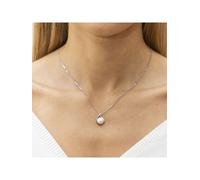 Zeeme Pearls Anhänger mit Kette 925/- Sterling Silber Perle weiß 45cm Glänzend