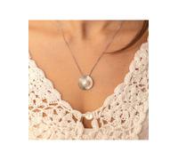 Zeeme Pearls Halskette Silber 925 rhodiniert mit einer weißen Perle 10mm Einheitsgröße