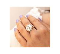 ZEEme Pearls Damenring, 925 Sterlingsilber "Muschel Gr. 58 342270069-058