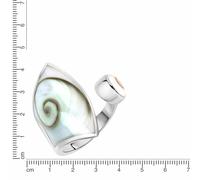 Zeeme Pearls Ring 925/- Sterling Silber weiß 052 (16,6) Muschel weiß 342270088