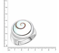 Zeeme Pearls Silber 925 rhodiniert mit weißer Muschel Ring 41675994595422