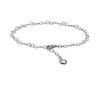 Zeeme Silber Damen Fusskette 925/- Sterling Silber 23-26cm Glänzend weiß 301200006