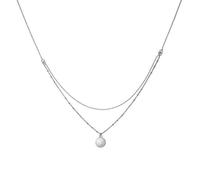 Zeeme Silber Damen Halskette 925/- Sterling Silber 38+5cm Glänzend weiß 301250131