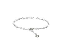 Zeeme Silber Fusskette Silber 925 mit Herz-Motiv 23-26cm Einheitsgröße