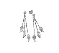 Zeeme Ohrhänger »925/- Sterling Silber rhodiniert«, weiß