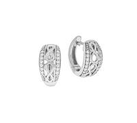 Zeeme Silber Ohrringe Silber 925 Zirkonia weiß Einheitsgröße
