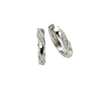 Zeeme Silber Ohrringe Silber 925 Zirkonia weiß Einheitsgröße
