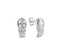 Paar Ohrstecker ZEEME "925/- Sterling Silber rhodiniert Zirkonia", weiß, Ohrringe, Damen, one-size, Silber 925 (Sterlingsilber) (91515922-0) weiß