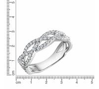 ZEEme Silver Silber 925 rhodiniert mit Zirkonia weiß Ring 41679088484446