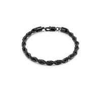 Zeeme Stainless Steel Armband Edelstahl/PVD schwarz Einheitsgröße