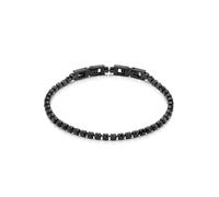 Zeeme Stainless Steel Armband Edelstahl/PVD schwarz Kristalle schwarz Einheitsgröße