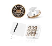 ZEFFFKA Jeansknöpfe 17mm 12 Metall-Ersatzknöpfe Mini-Schraubenzieher für einfache Installation Robuste langlebige nähfreie Druckknöpfe für Jeans Jacken Taschen Hosen