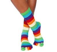 Zehensocken H.I.S Gr. 35-42, bunt (1x bunt) Damen Socken im Streifenmuster weich und atmungsaktiv (50299330-35)