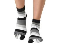 Zehensocken H.I.S, Damen, Gr. 35-42, grau, Baumwolle, Elasthan, Polyamid, Polyester, gestreift, Socken, im Streifenmuster weich und atmungsaktiv (45586714-35) grau