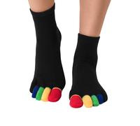 H.I.S Zehensocken im Streifenmuster weich und atmungsaktiv, black