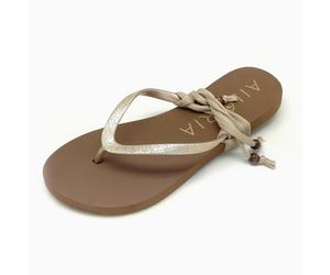 Zehentrenner AILORIA "Zehensandalen PAMPELONNE", Damen, Gr. 39, gold, Obermaterial: 100% PVC PVC., Schuhe Zehentrenner (50926608-39) gold