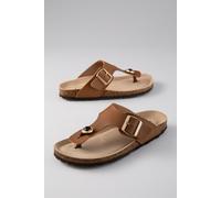 Zehentrenner ANISTON SHOES, Damen, Gr. 36, braun, Lederimitat, Schuhe Zehentrenner, Sommerschuh, Strandschuh, Hausschuh - NEUE KOLLEKTION (85330950-36) braun