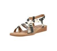Zehentrenner BLOWFISH "Blowfish Sandalen Lederimitat", Damen, Gr. 40, schwarz, weiß, Lederimitat, Schuhe Zehentrenner (26554545-40) schwarz, weiß