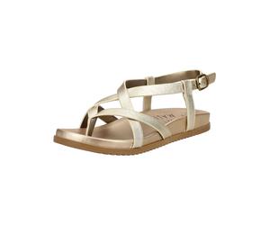 Zehentrenner BLOWFISH "Blowfish Zehensteg Lederimitat", Damen, Gr. 37, gold (gold, gold), Lederimitat, Schuhe Zehentrenner (22216647-37) gold, gold