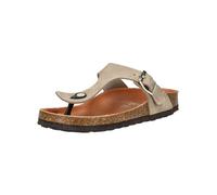 Zehentrenner COSMOS COMFORT "COSMOS Comfort Zehensteg Leder", Damen, Gr. 38, beige (taupe), Leder, Schuhe Zehentrenner (33154141-38)