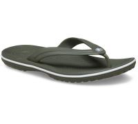 Zehentrenner CROCS "Crocband Flip", Damen, Gr. 41, dusty olive, Croslite™, Schuhe Zehentrenner, Sommerschuh, Schlappen, Poolslides, Dianette, zum Baden (39895462-41) dusty olive