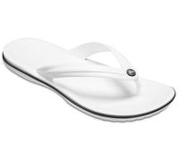 Zehentrenner CROCS "Crocband™ Flip", Damen, Gr. 42, weiß, Croslite™, Schuhe Zehentrenner, Badeschuh, Sommerschuh, Sandale mit Fußbett (63050338-42) weiß