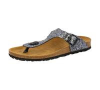 Lico Zehentrenner Bioline Glisto Zehenstegpantolette, Damen, Synthetik, Grau, Gr. 40