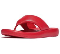 Zehentrenner FITFLOP "iQUSHION D-LUXE", Damen, Gr. 36, rot, Schafsleder, Schuhe Zehentrenner, Flats, Slides, Sandale mit weichem Zehensteg (27438735-36)