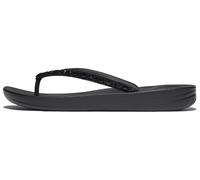 Zehentrenner FITFLOP "iQUSHION MULTI-CRYSTAL", Damen, Gr. 36, schwarz, Synthetik, modisch, Schuhe, Sandale, Flats, Pool Slides mit Schmucksteinen verziert (66368815-36) schwarz