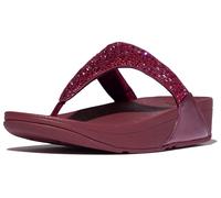 Fitflop Damen Lulu Crystal-Mix Toe-Post Sandale, Rhabarberfarben, 40 EU