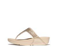 Fitflop Lulu Crystal Mix Metallic Toe Post Sandalen EU 36 Platino