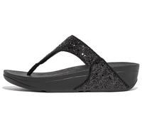 FitFlop Lulu Glitter Toe-Thongs Black Glitter Damen-Schuhgröße 41
