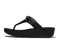 Zehentrenner FITFLOP "LULU GLITZ BOW", Damen, Gr. 37, schwarz, Leder, Glitzer, modisch, Schuhe, Slides, Badeschuh mit Glitter (85912950-37) schwarz