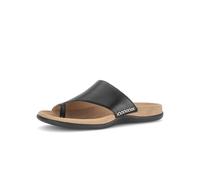 Zehentrenner GABOR, Damen, Gr. 41, schwarz, Kalbsleder, Schuhe Zehentrenner, Sommerschuh, Schlupfschuh mit modischem Zehenring (76146458-41) schwarz