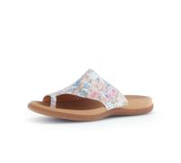 Gabor Damen Pantoletten, Frauen Slipper,Best Fitting,sommerclogs,Sandalen,Freizeitschuhe,Schlupfschuhe,Slides,Mules,Weiss/Multic.,42 EU / 8 UK