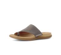 Zehentrenner GABOR "Zehentrenner Rauleder", Damen, Gr. 41, grau, Schuhe Zehentrenner (95184563-41) grau