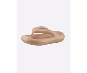 Zehentrenner HEINE, Damen, Gr. 40/41, braun (bronzefarben), Synthetik, Schuhe Zehentrenner (79073125-40) bronzefarben